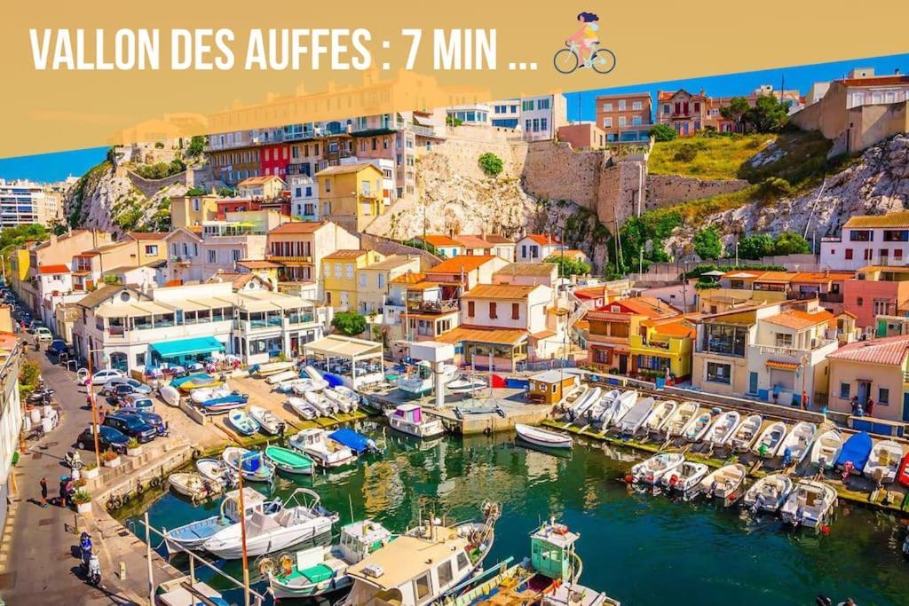 Divine Idylle Central Vieux-Port Terrasse Clim Marseille Eksteriør billede